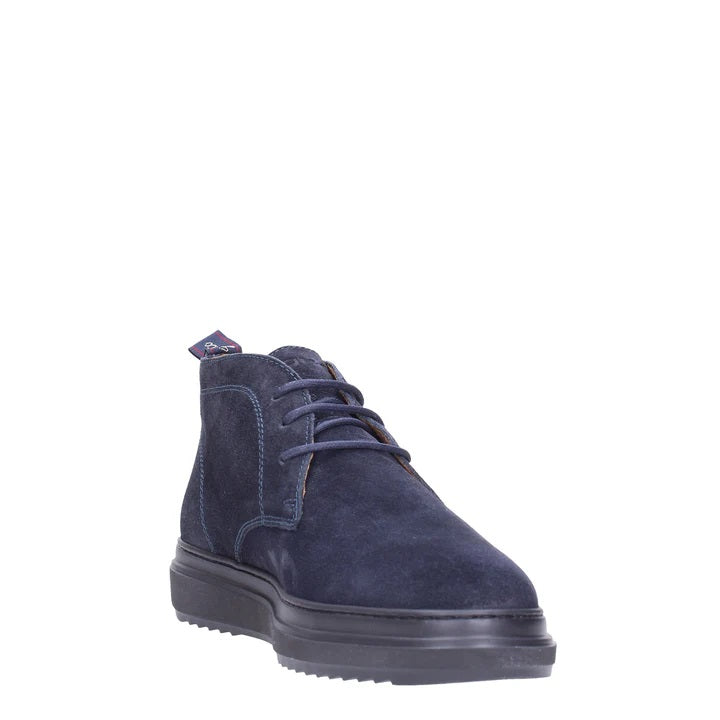 Polacchino da Uomo in Nabuk blu Scuro con Suola Leggera