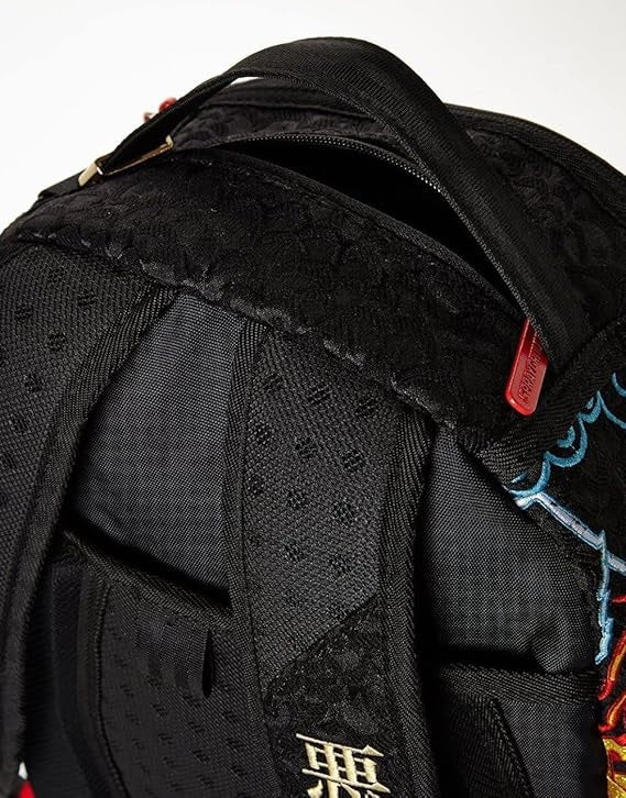 Zaino Shark "Dragon Nightmare" con Ricamo Fiamme e Fulmini