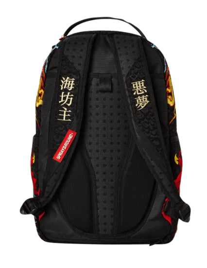 Zaino Shark "Dragon Nightmare" con Ricamo Fiamme e Fulmini
