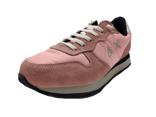 Sneaker Bambina "Ally Solid" con Tallone Laminato Argento