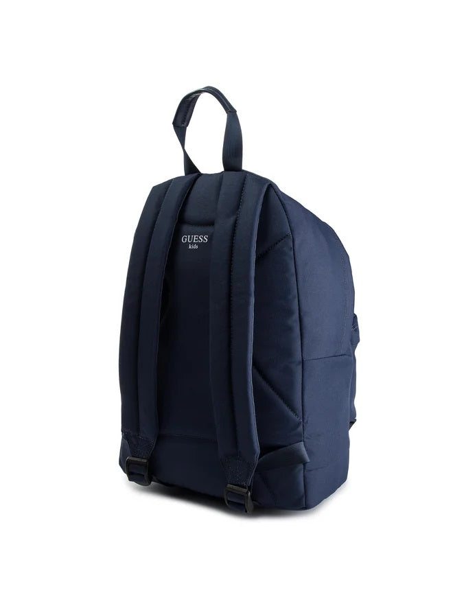 Zaino Guess Blu Scuro in Tessuto con Maxi Logo Frontale
