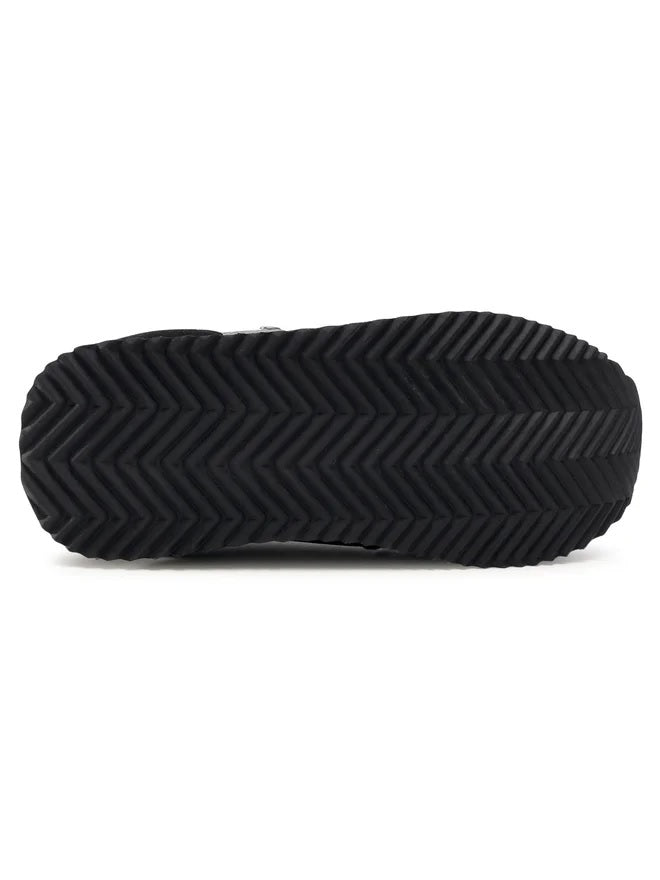 Sneakers Donna "Lilli" Nere in Similpelle con Dettagli Argento