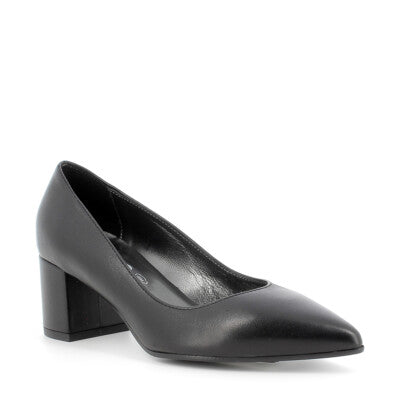 Décolleté Donna Nera a Punta con Tacco Largo 4,5 cm