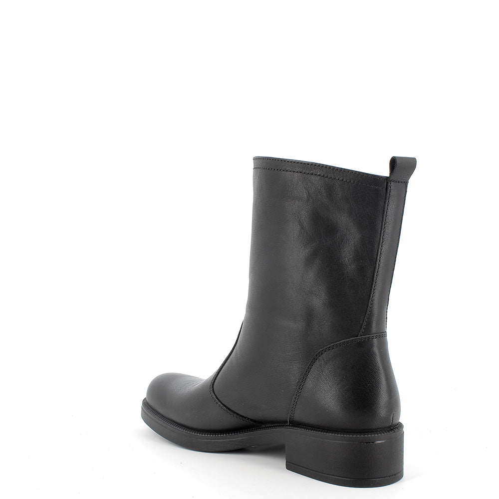 Stivaletti Donna IGI&CO in Pelle Nera con Zip Laterale