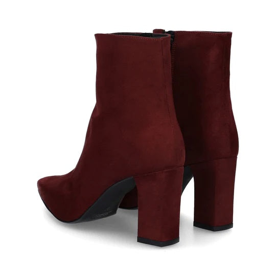 Stivaletto "Ralia" bordeaux con Tacco 7 cm a Punta Sfilata