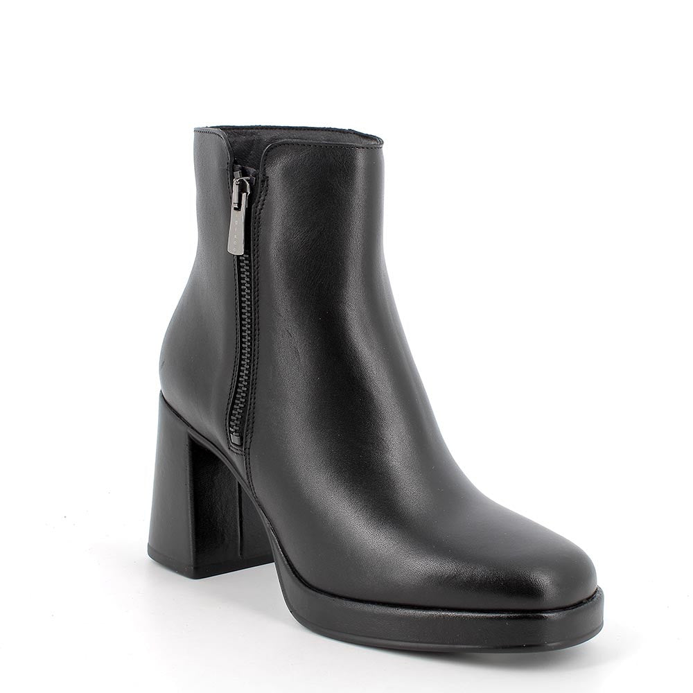 Stivaletto Donna IGI&CO in Pelle Nera con Tacco Alto 8,5 cm