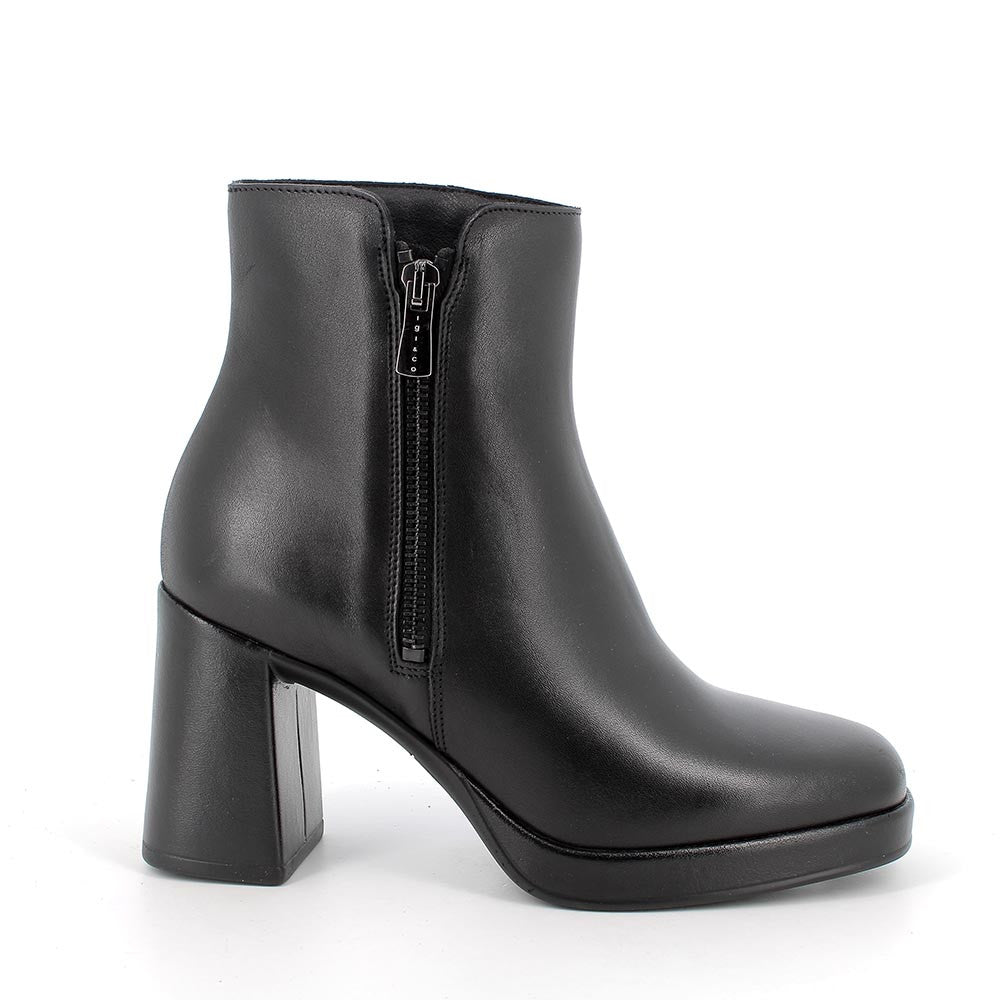 Stivaletto Donna IGI&CO in Pelle Nera con Tacco Alto 8,5 cm