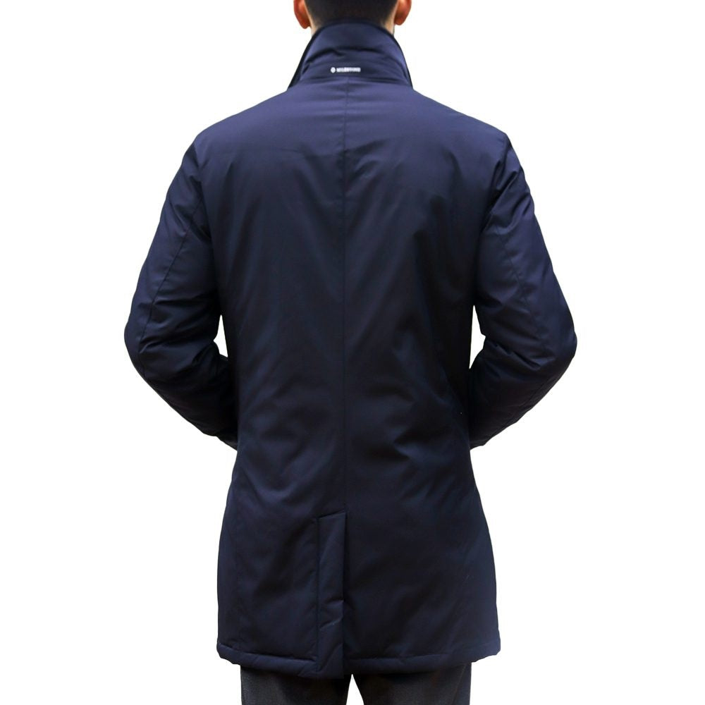 Parka "Cambridge" Blue in Microfibra con Gilet Trapuntato Rimovibile