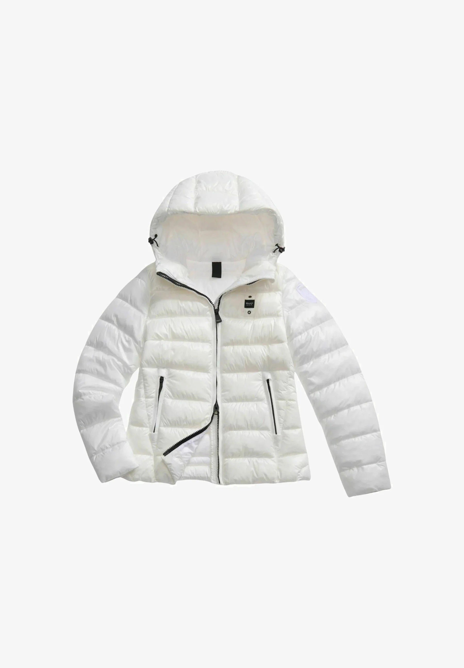 Piumino "Caroll" Bianco in Nylon Micro-Rip con Imbottitura Sorona® Aura