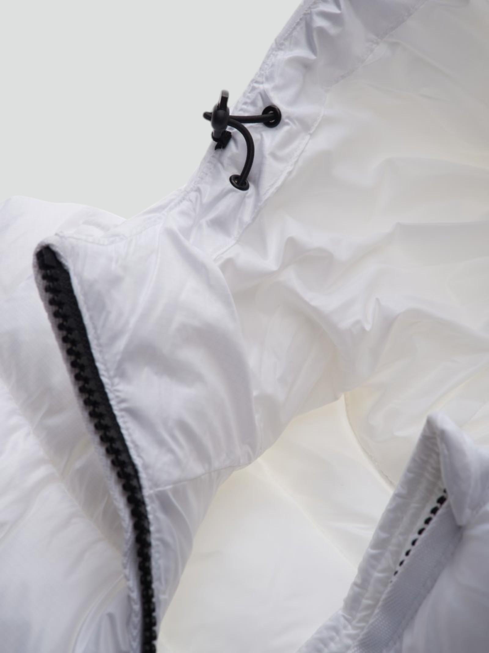 Piumino "Caroll" Bianco in Nylon Micro-Rip con Imbottitura Sorona® Aura