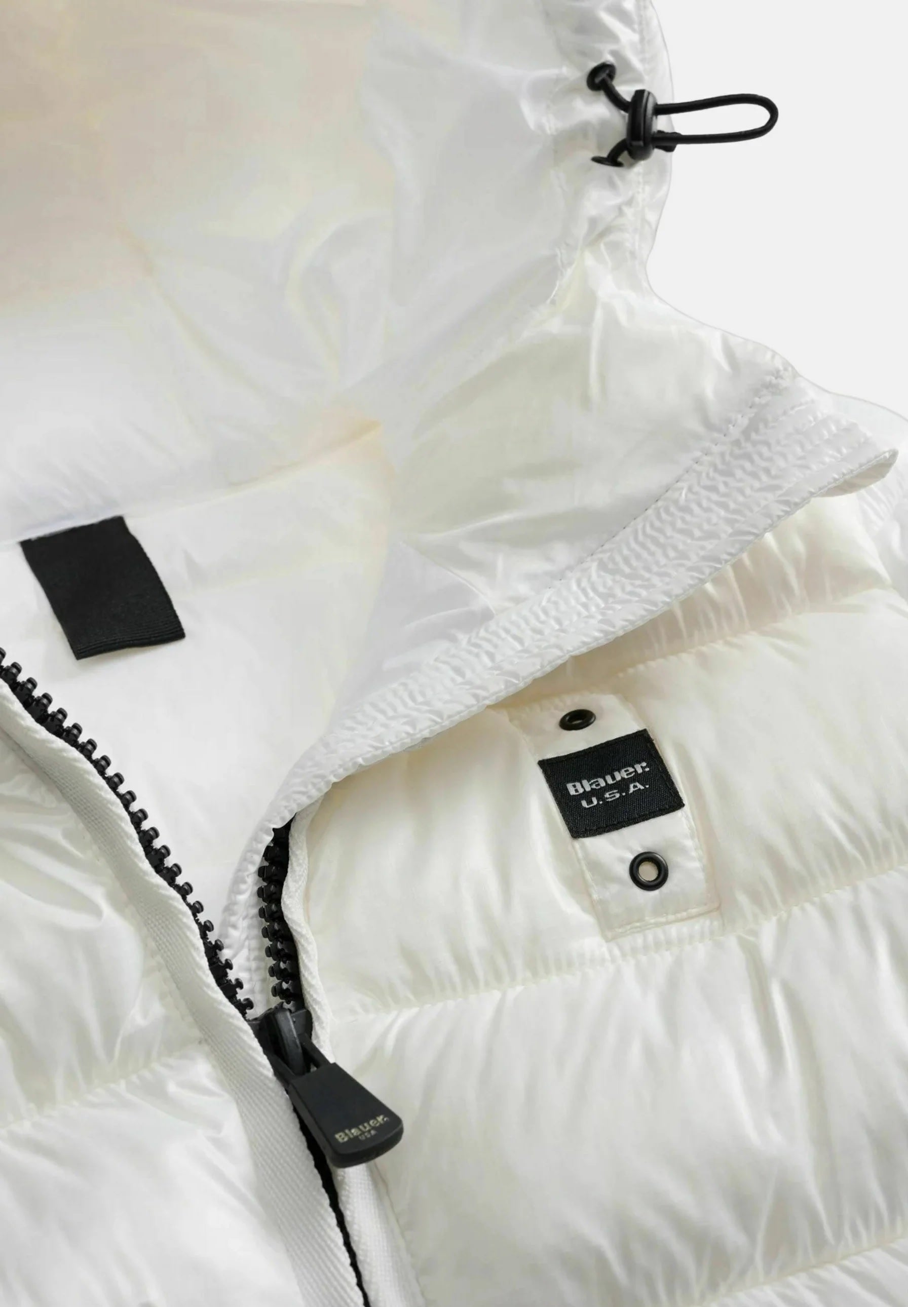 Piumino "Caroll" Bianco in Nylon Micro-Rip con Imbottitura Sorona® Aura