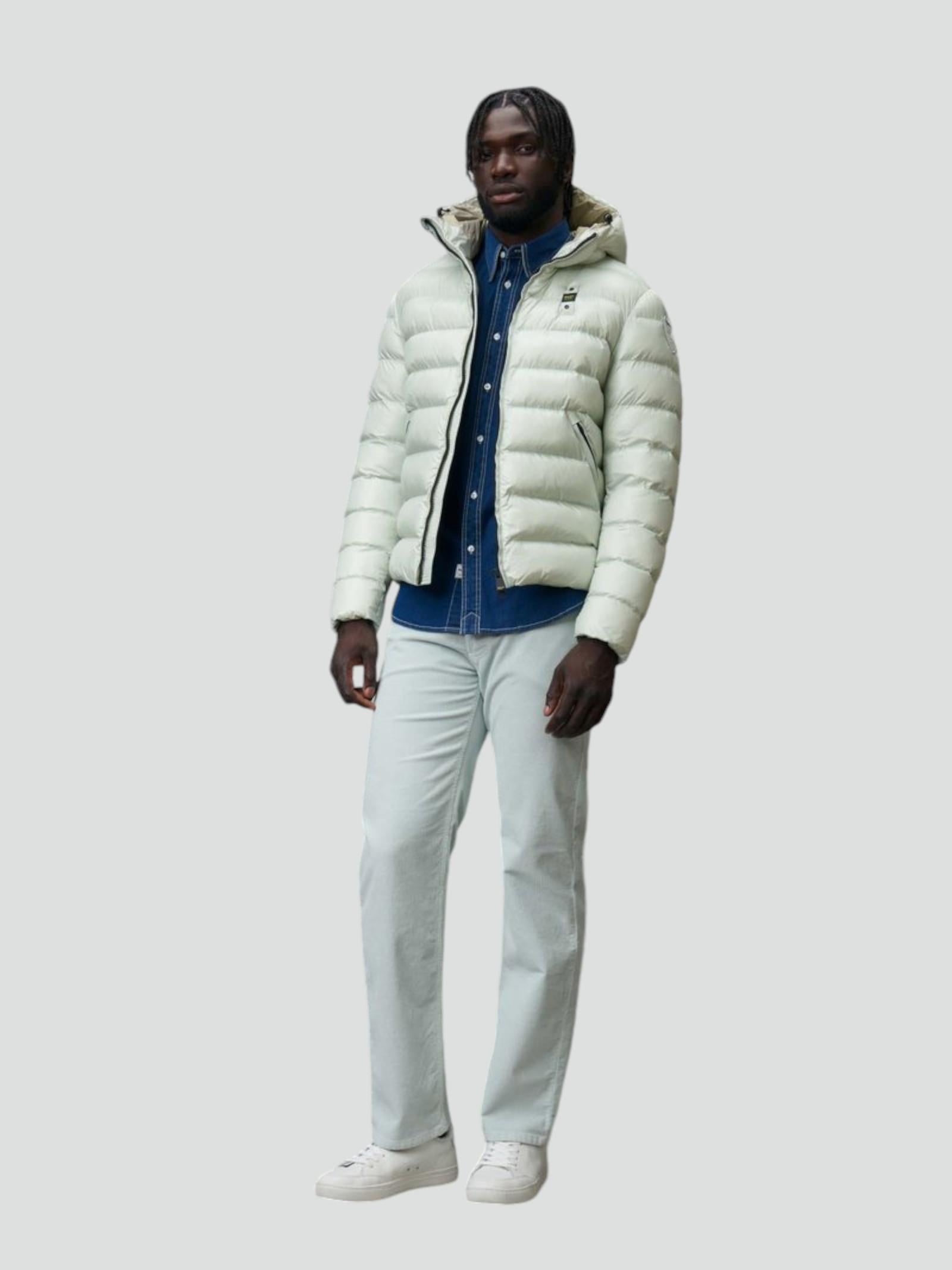 Piumino "Adams" Calce con Interno Beige in Nylon Eco Idrorepellente
