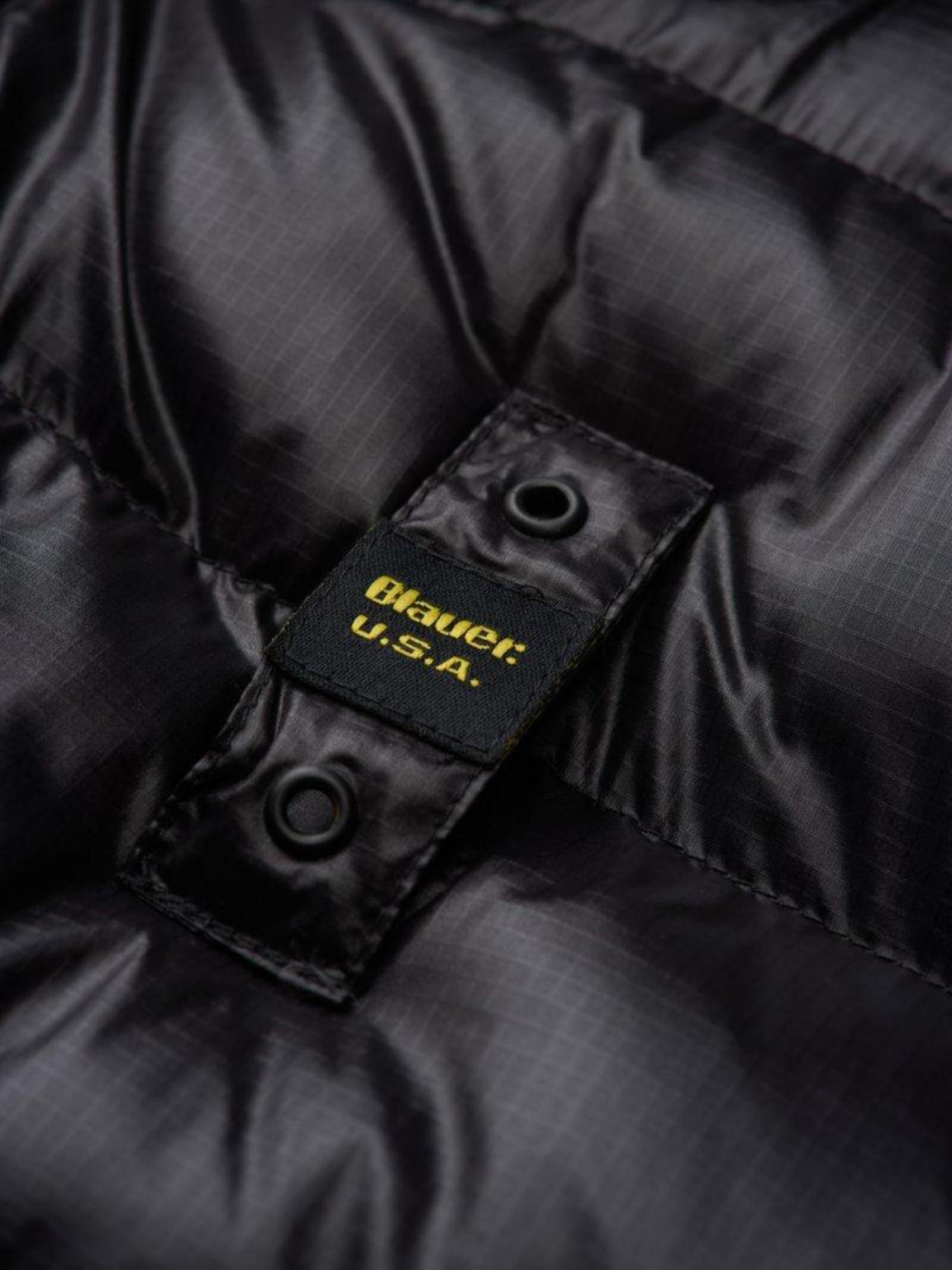 Piumino in Nylon Eco "Adams" nero con Imbottitura Sorona® Aura
