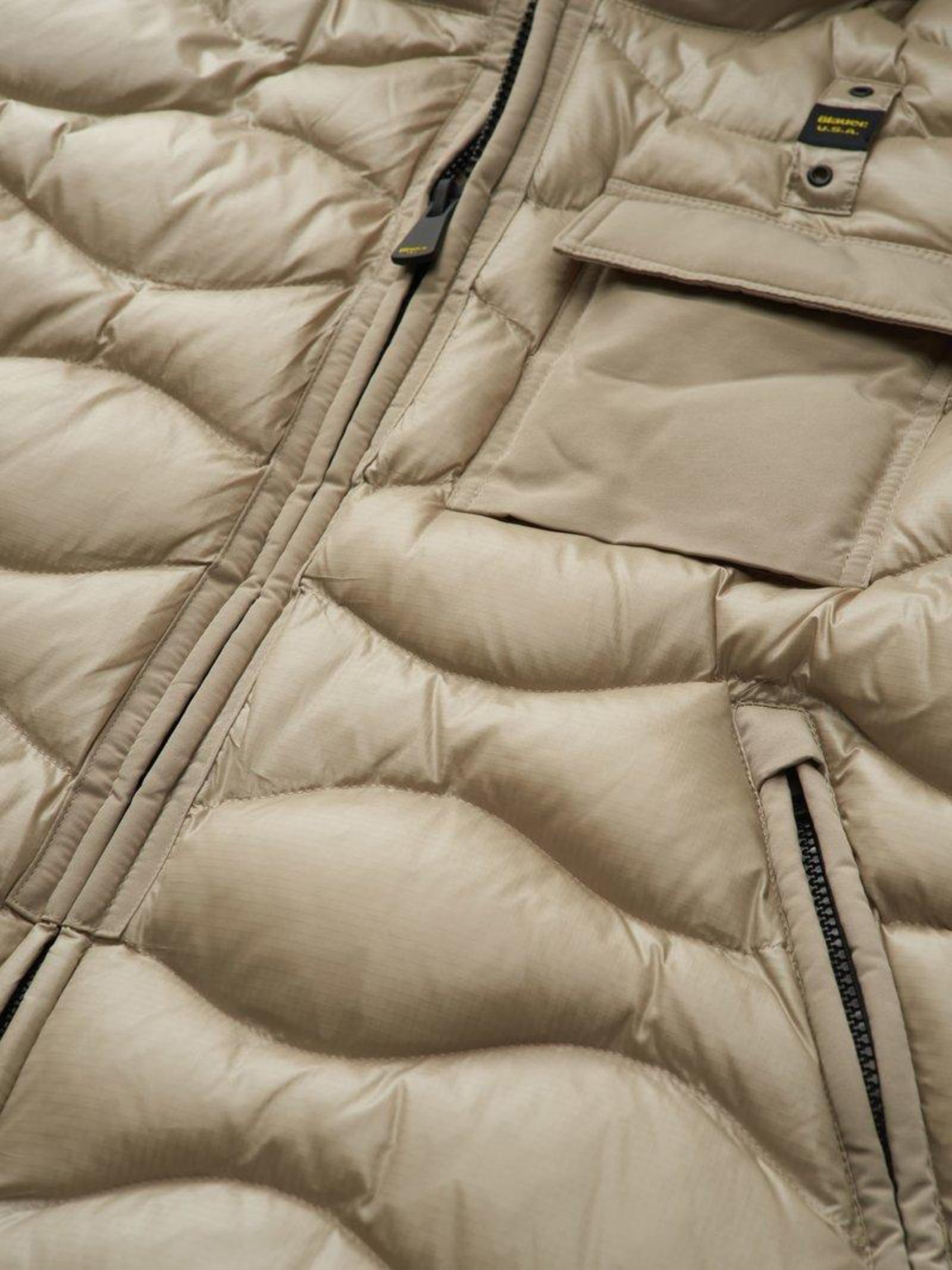 Piumino "Bryant" Beige e Taschino sul Petto