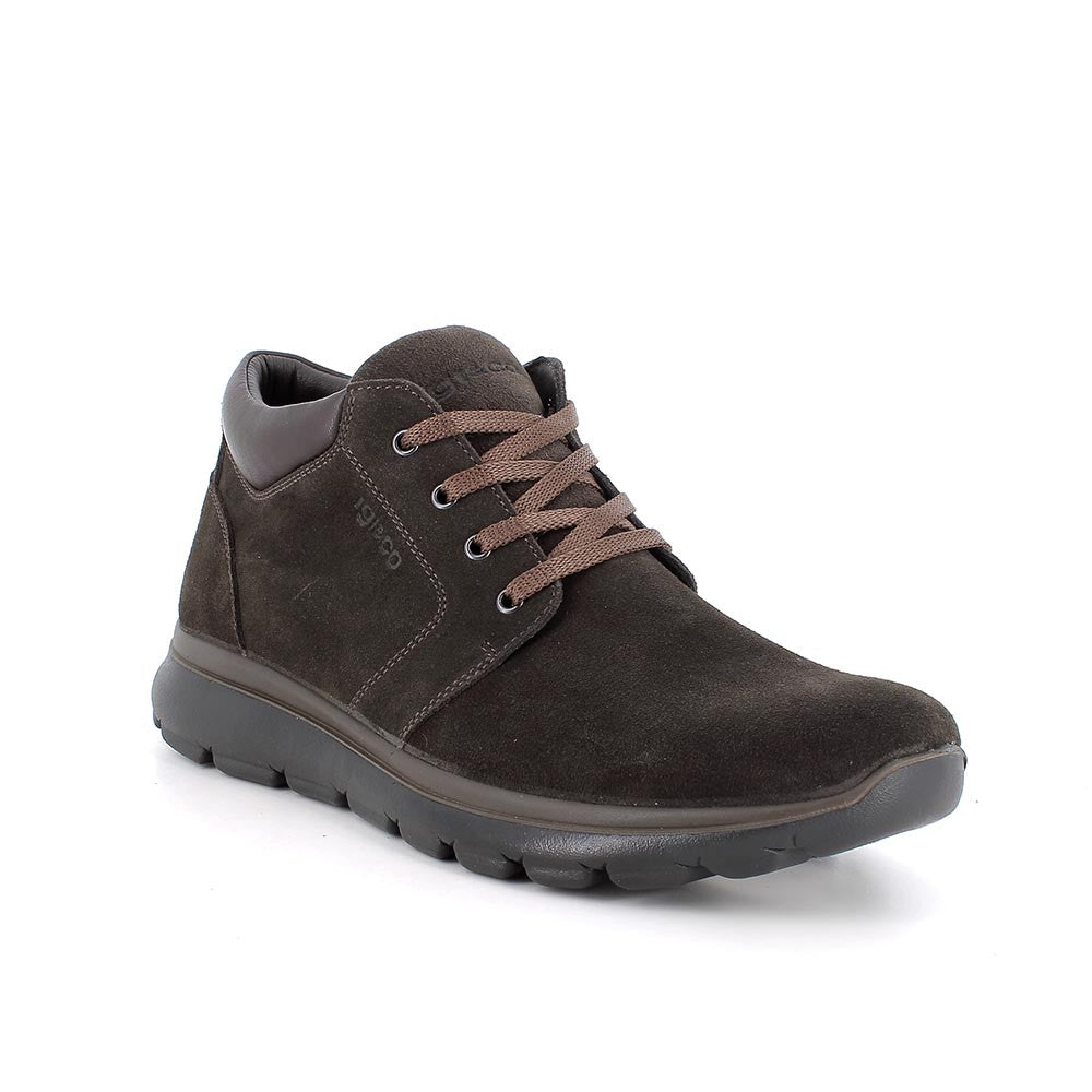 Polacchine caffè in pelle scamosciata GORE-TEX con memory foam