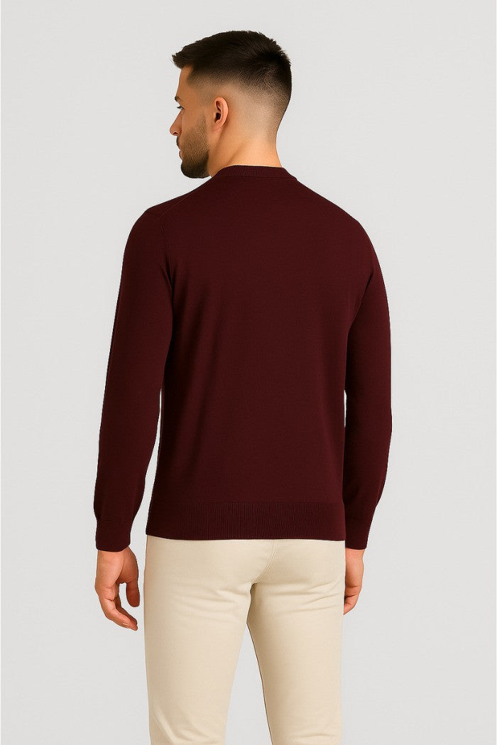 Maglia Bordeaux in Misto Viscosa Silk Touch