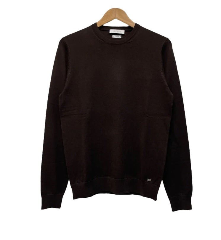 Maglia marrone moro in Misto Viscosa Silk Touch