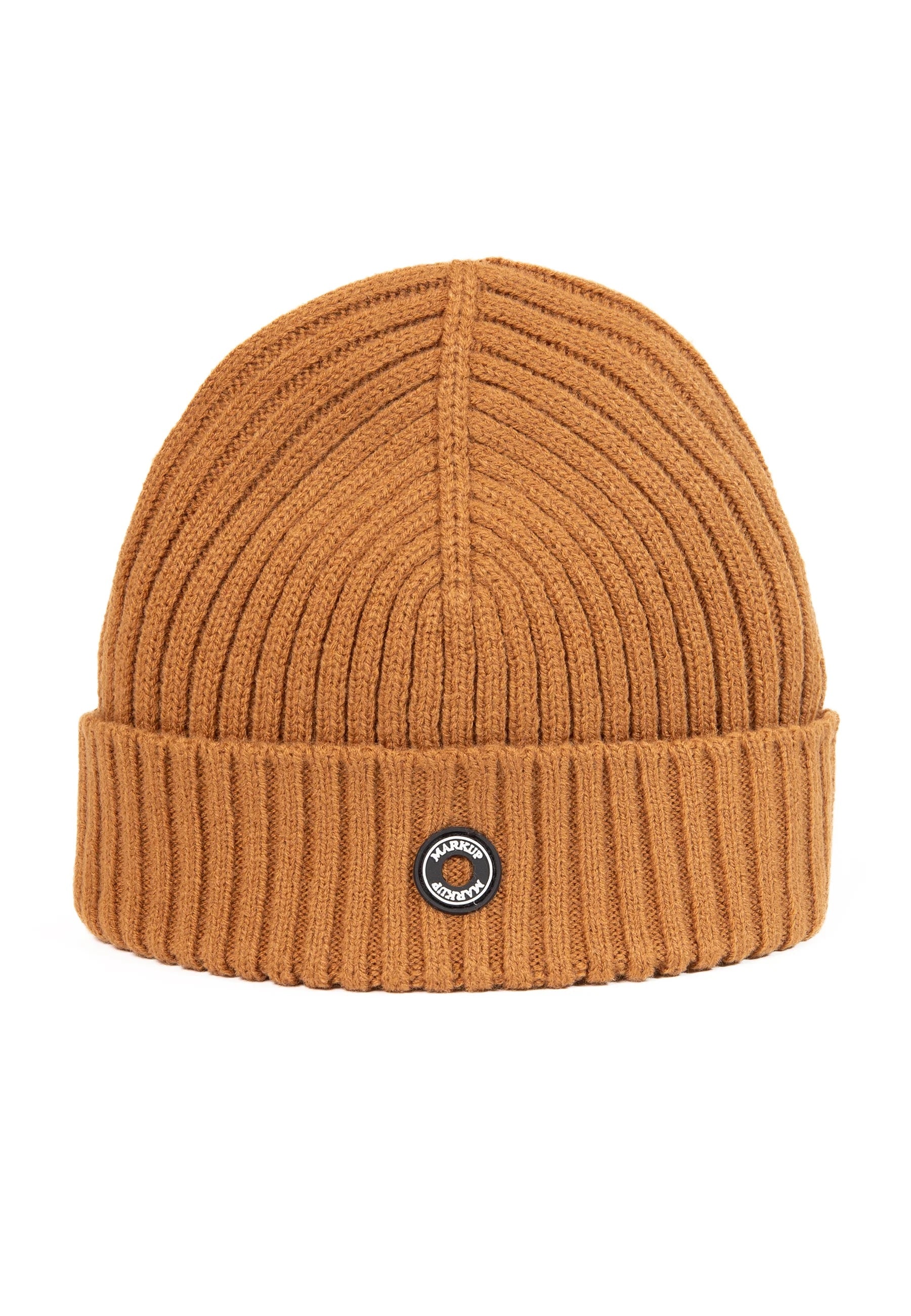 Cappello cammello in Maglia con logo Markup