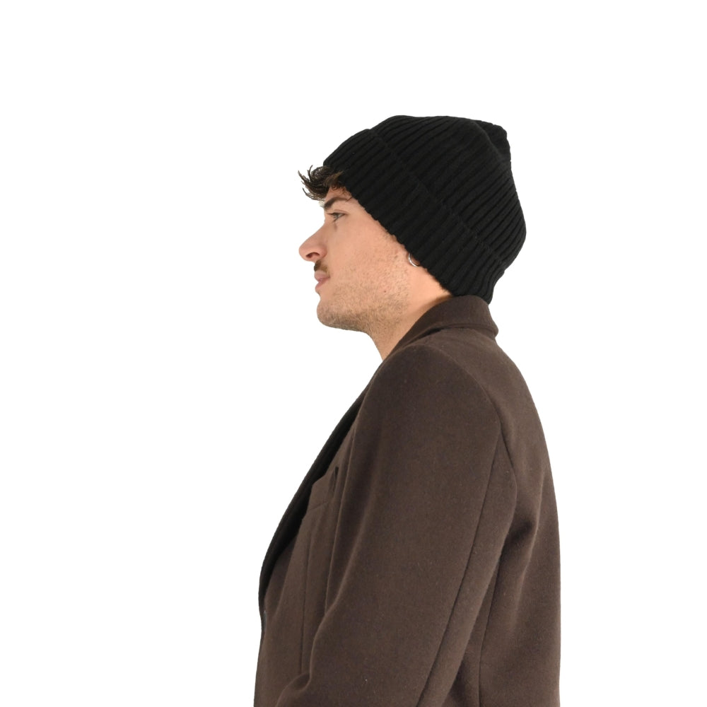 Cappello nero in Maglia con logo Markup