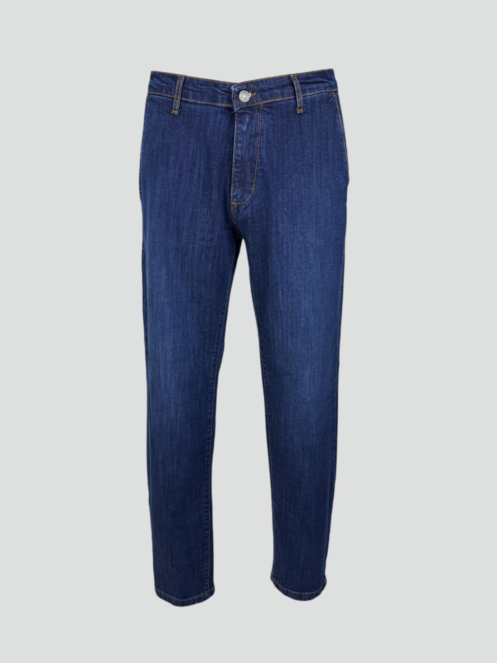 Jeans Uomo Moro Regular Fit Tasca America Denim Blu Scuro