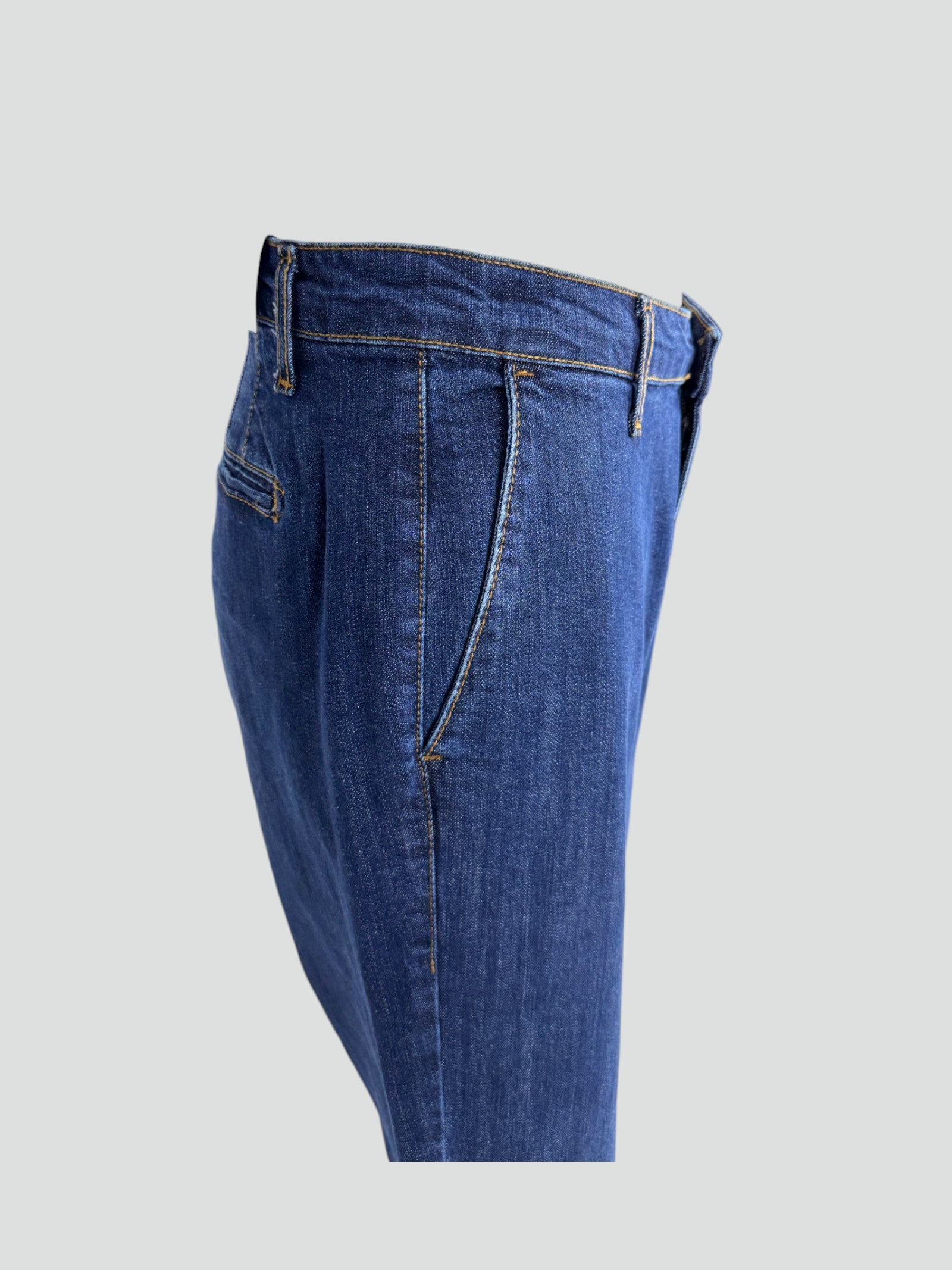 Jeans Uomo Moro Regular Fit Tasca America Denim Blu Scuro