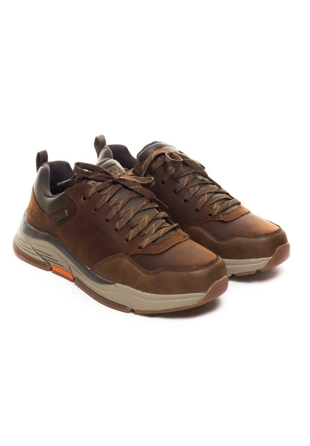 Sneakers "Benago" marrone in Pelle con Soletta Memory Foam®
