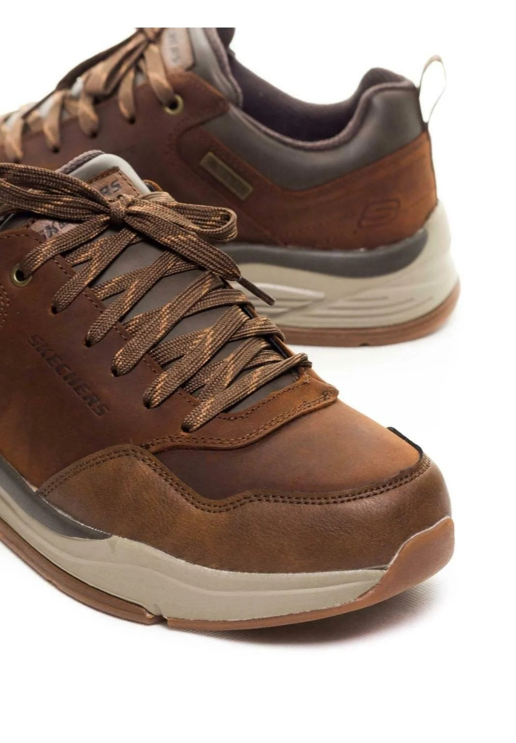 Sneakers "Benago" marrone in Pelle con Soletta Memory Foam®