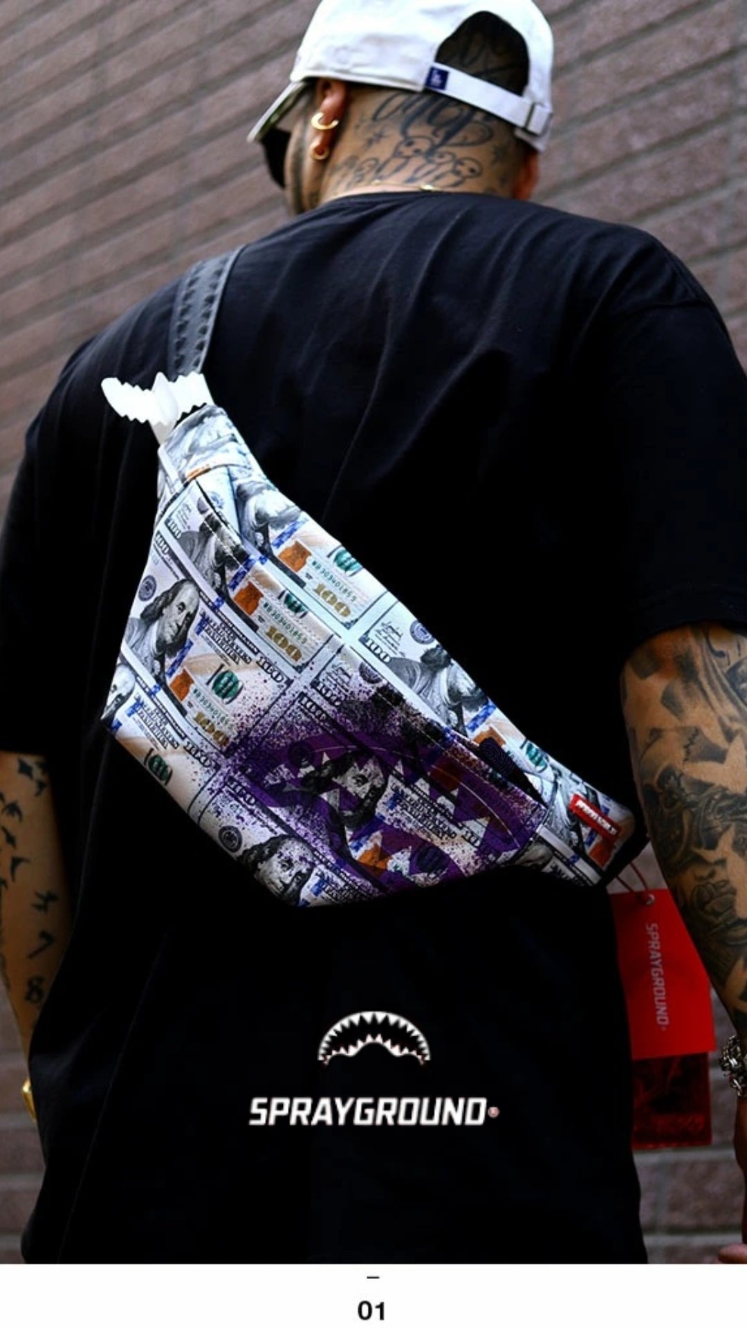 Marsupio "Money Splat Savvy" con Stampa Banconote