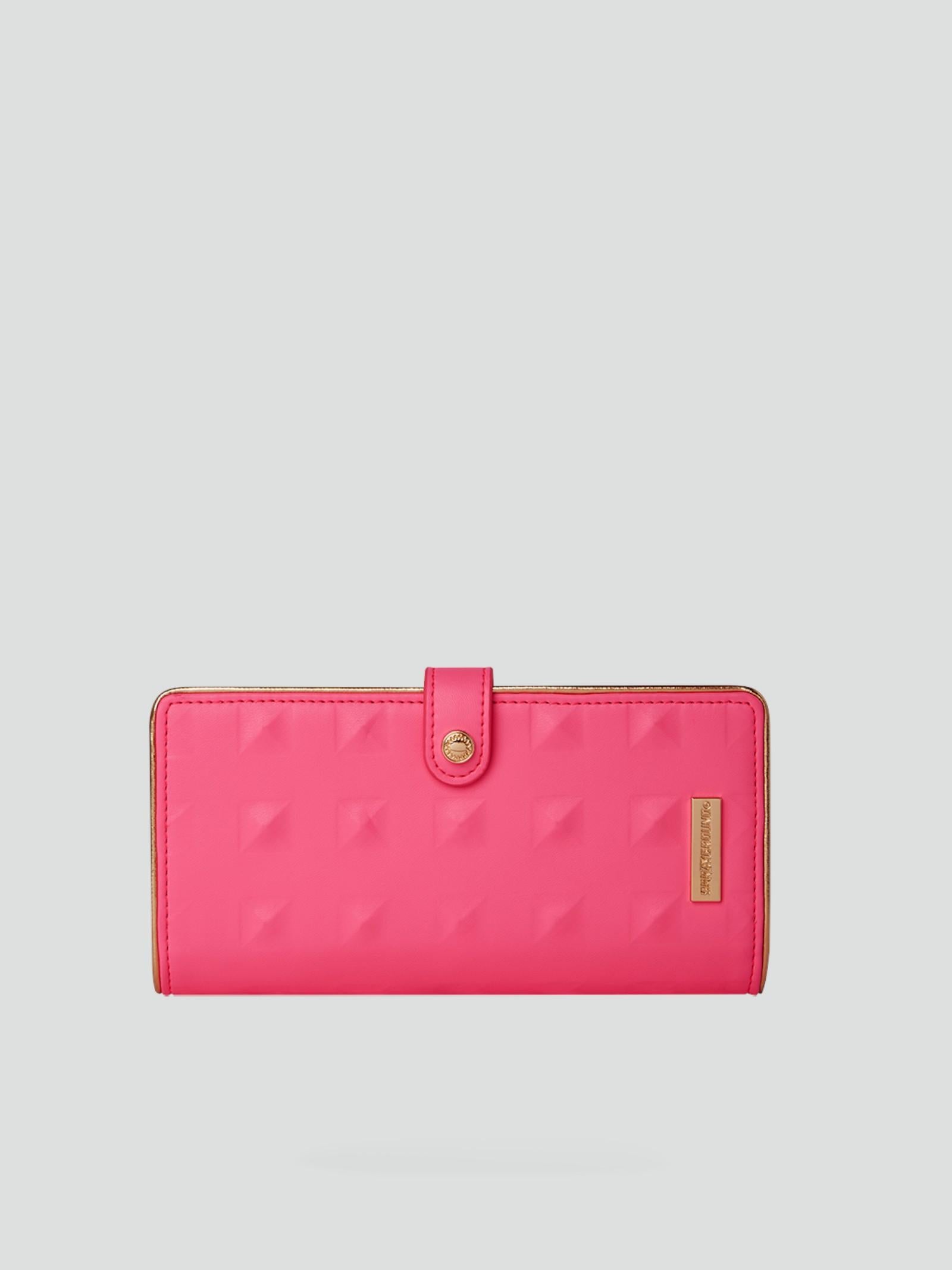 Portafoglio "Sorbet Stunna" Rosa a Libretto con Chiusura Snap