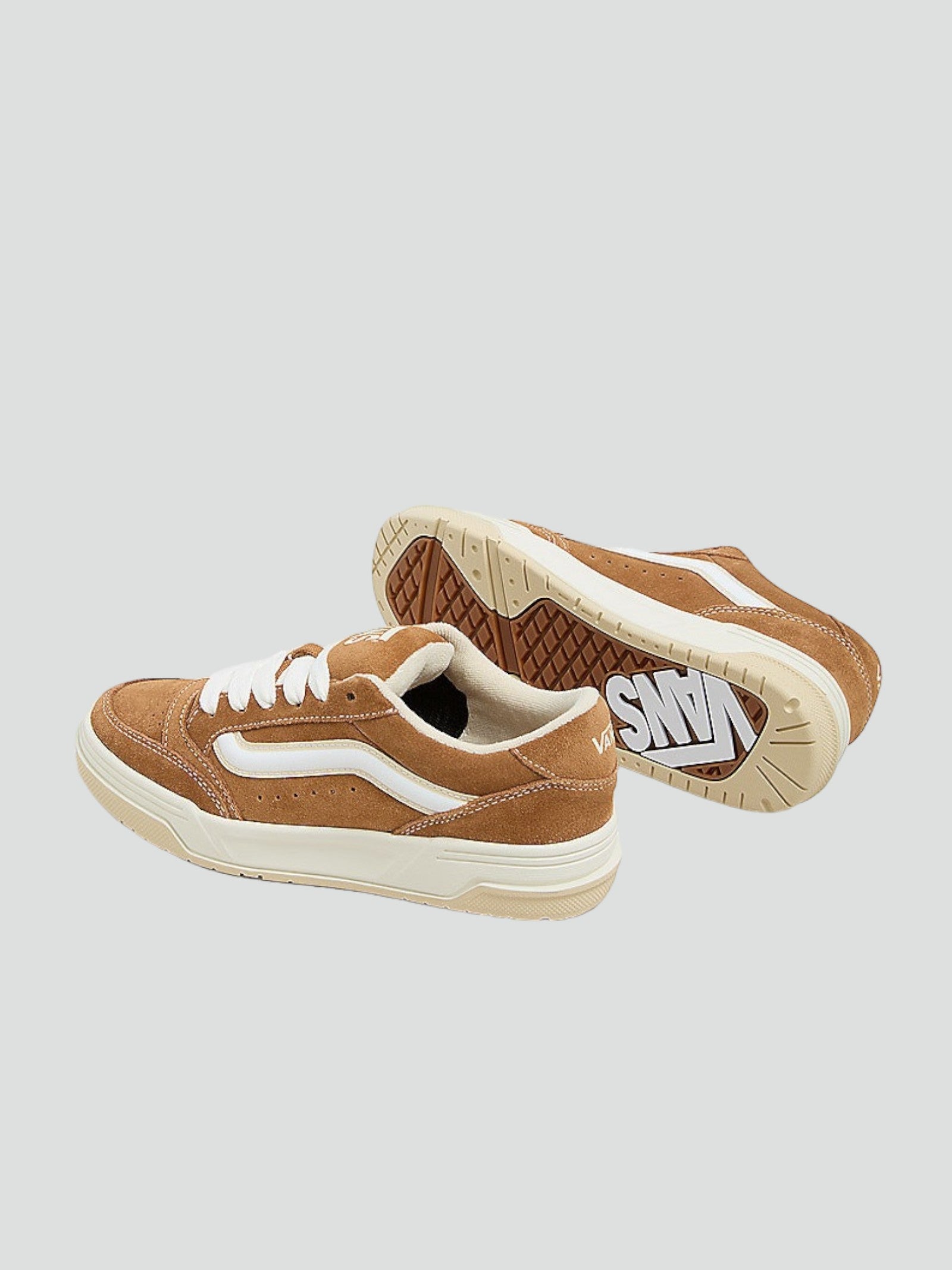 Sneakers "Hylane" Marroni in Crosta con Sidestripe 3D