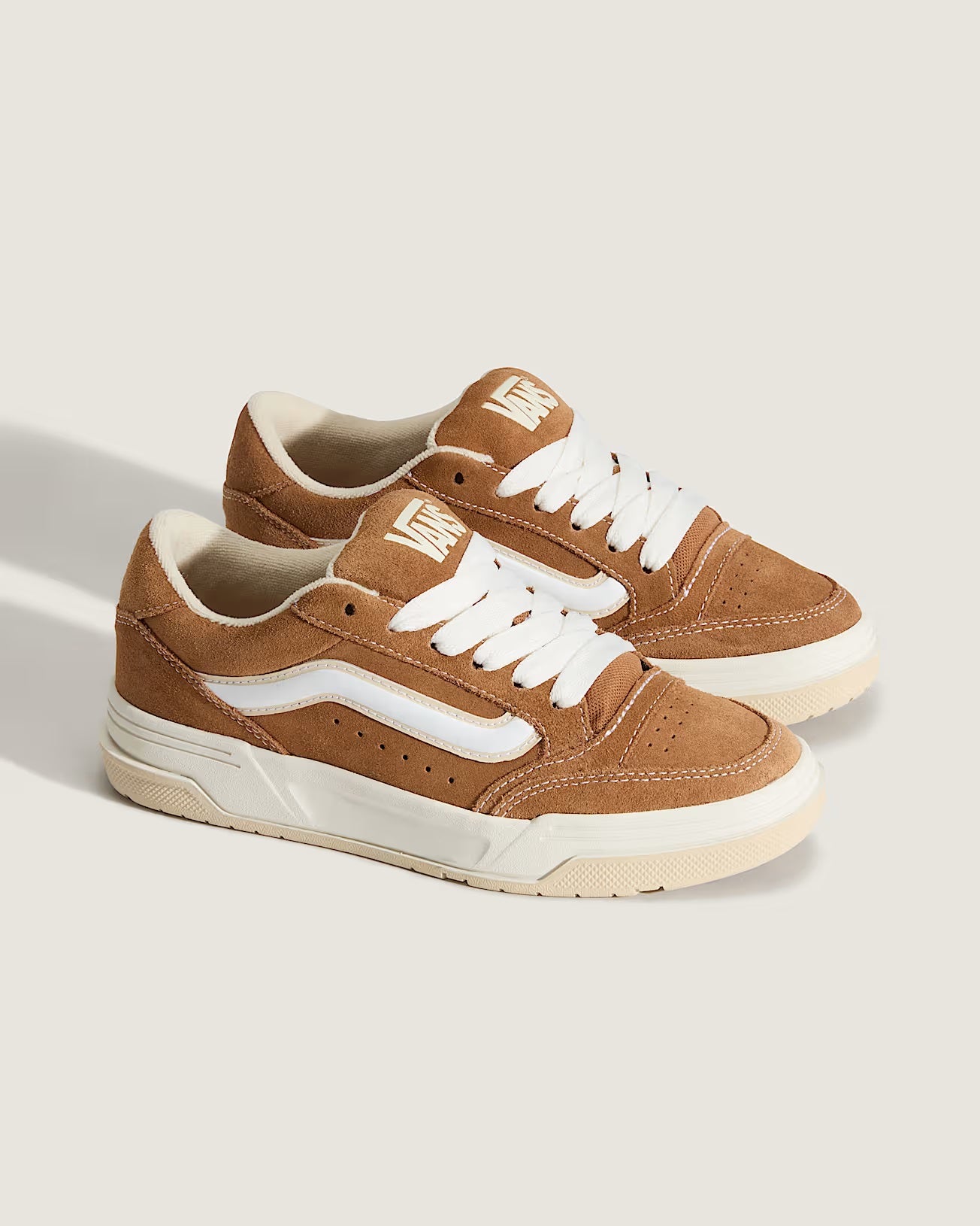 Sneakers "Hylane" Marroni in Crosta con Sidestripe 3D