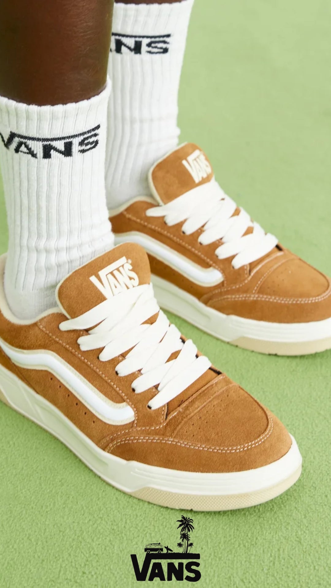 Sneakers "Hylane" Marroni in Crosta con Sidestripe 3D