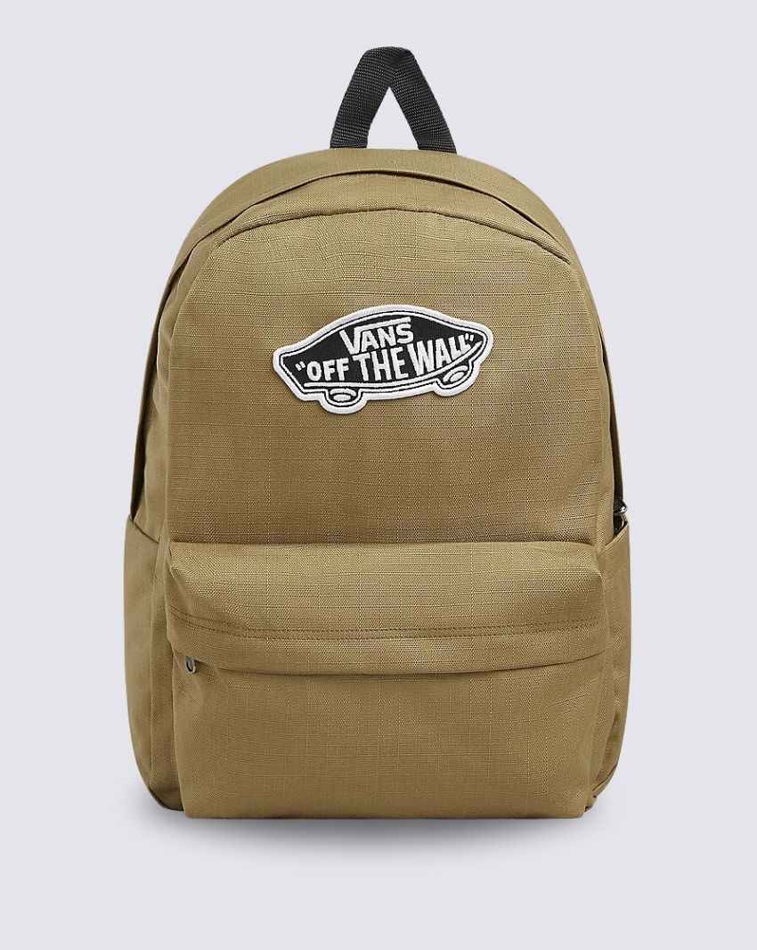 Zaino verde con Logo "Off The Wall" Unisex in Poliestere Riciclato