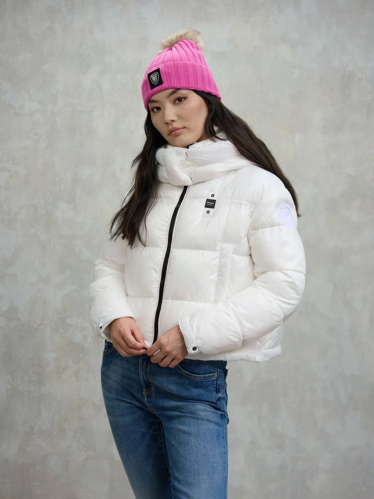 Piumino "Gloria" Bianco in Nylon con Imbottitura Sorona® Aura