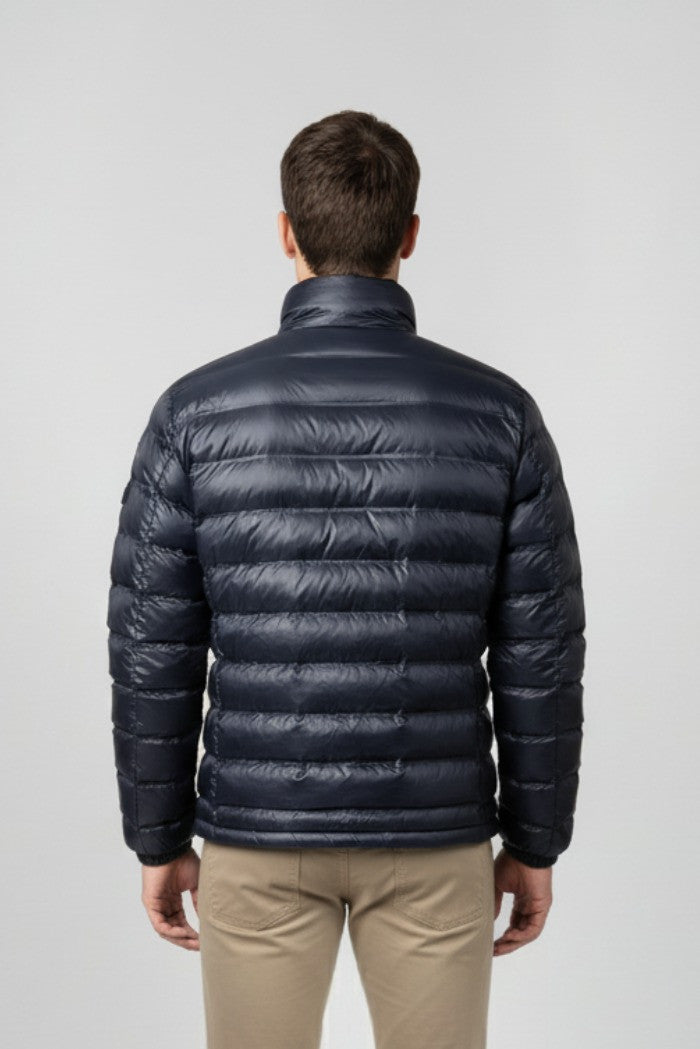Piumino "Sewall" Blu con Interno Verde e Chiusura Zip