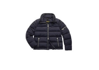 Piumino uomo corto "Wise" Nero con Tasche e Zip