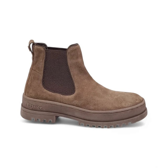 Stivaletto Beatles "IUKA02/SUE/TAU" in Pelle Scamosciata Taupe