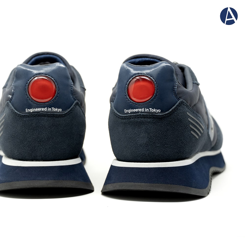 Sneaker "Tokyo01Tas" Uomo Blu Navy in Pelle e Tessuto Tecnico