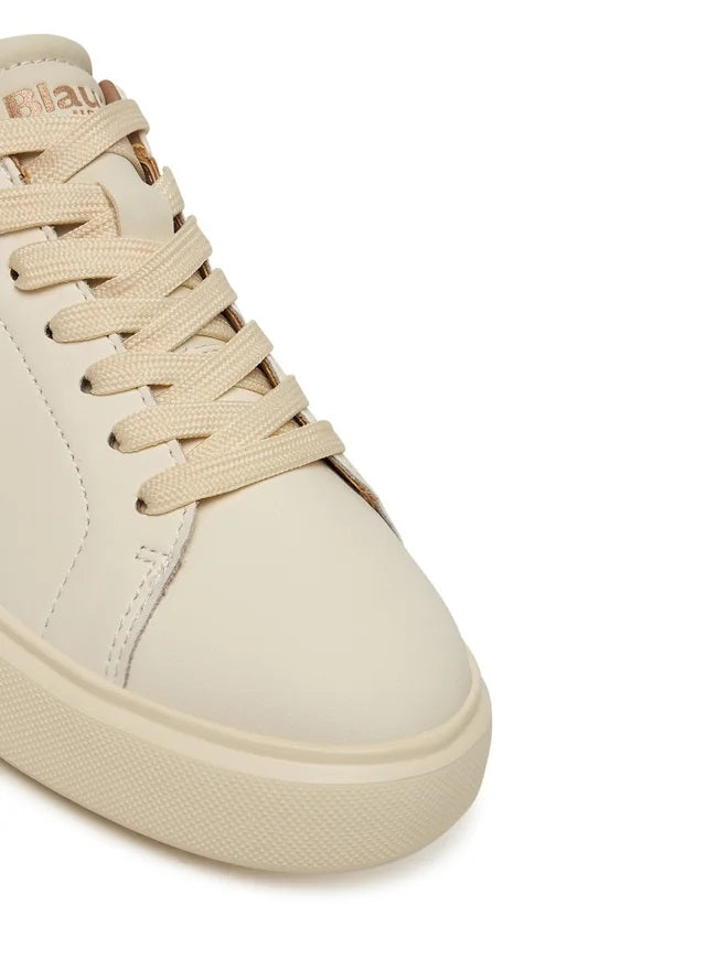 Sneaker "Venus01/PYT" Beige da Donna con Dettagli Pitonati