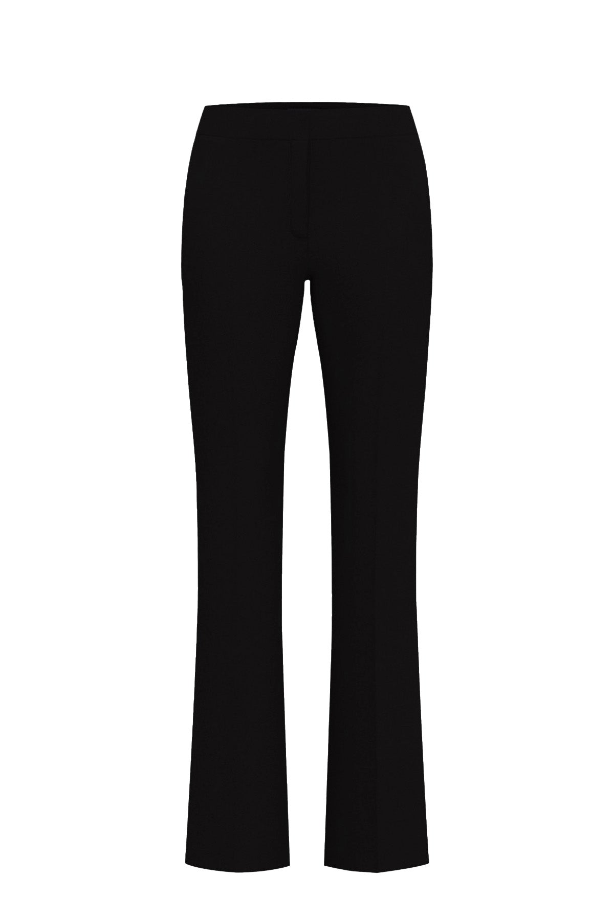 Pantalone Flare Stretch "Franca" Nero con Linea Aderente