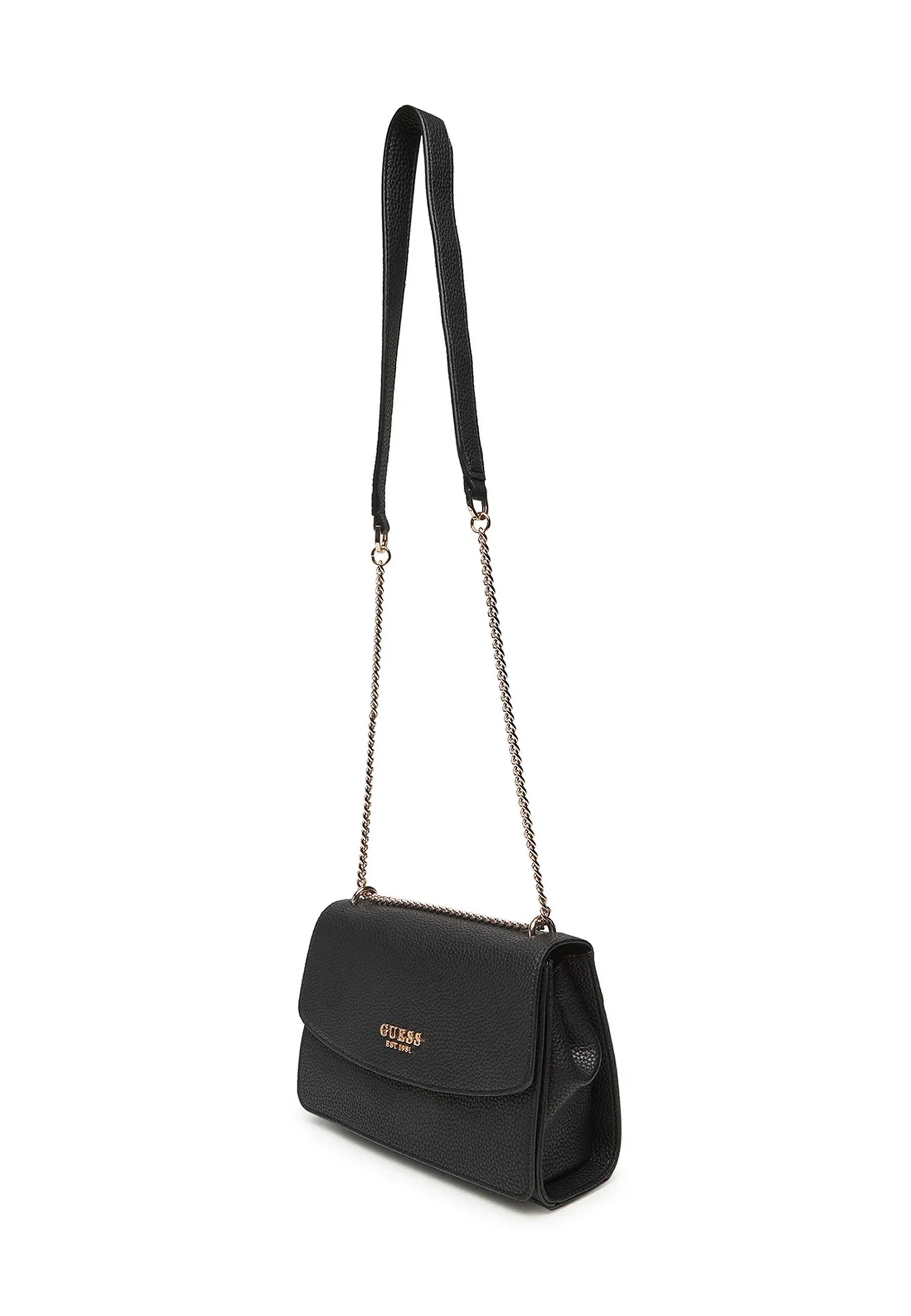 Borsa a Tracolla "Calista Convertible Xbody" Nera in con Catena Oro