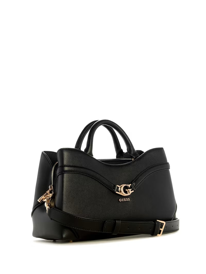 Borsa "Dea Girlfriend Satchel" Nera in Similpelle con Logo G e Tracolla