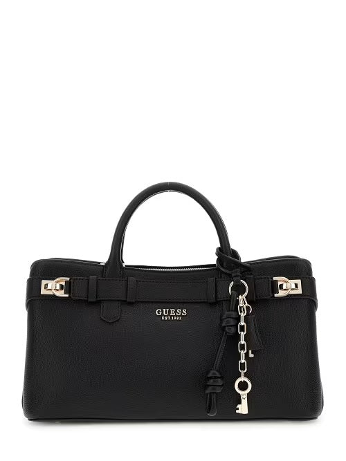 Borsa "Gregoria Girlfriend Satchel" Nera con Dettagli Dorati