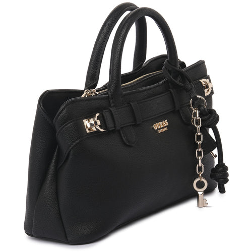 Borsa "Gregoria Girlfriend Satchel" Nera con Dettagli Dorati