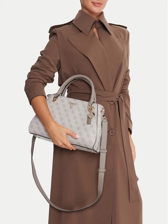 Borsa a mano "Noelle II Top Zip" Dark Taupe con tracolla