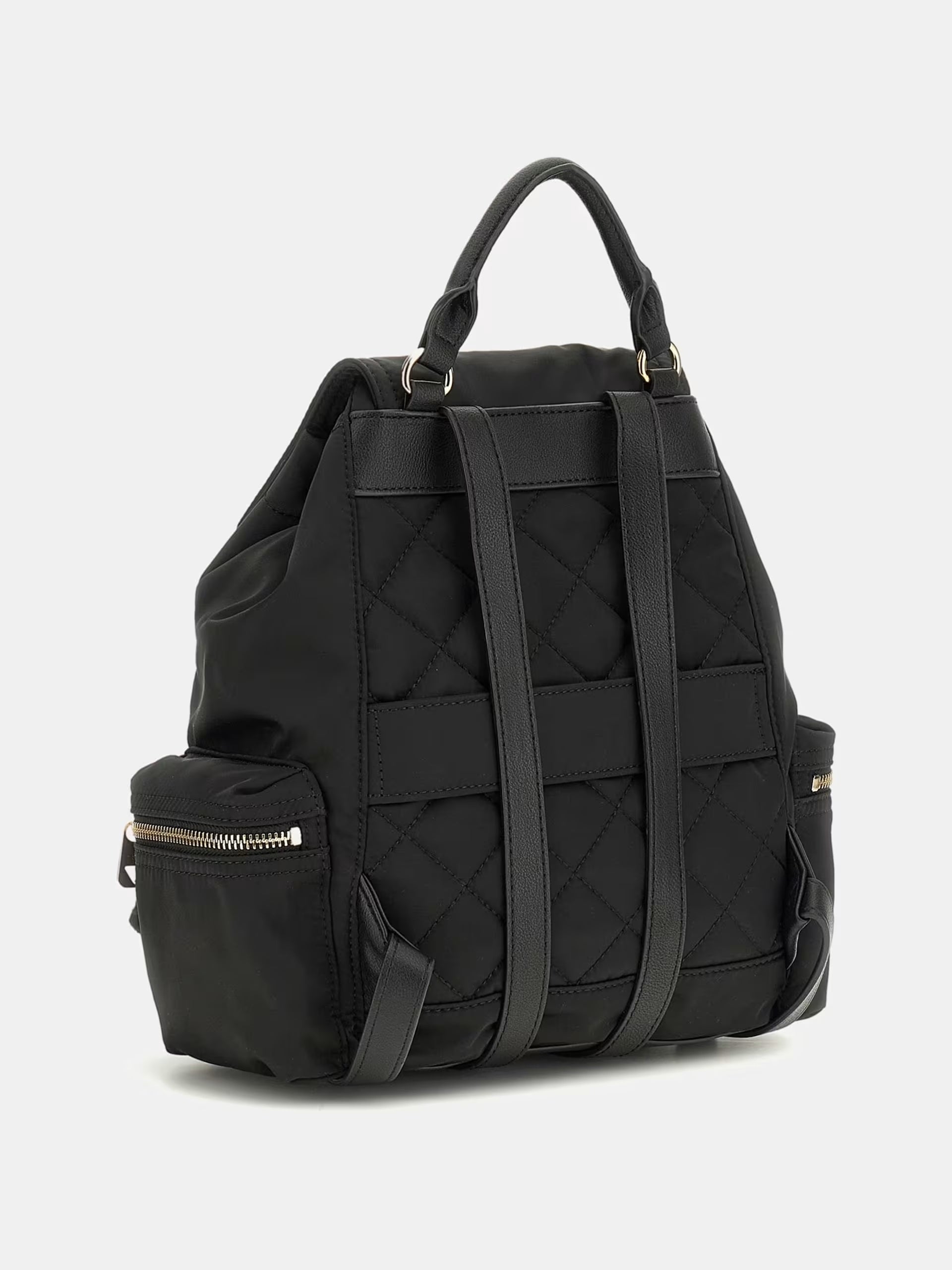 Zaino "Eco Gemma" Nero in Materiale Riciclato con Coulisse
