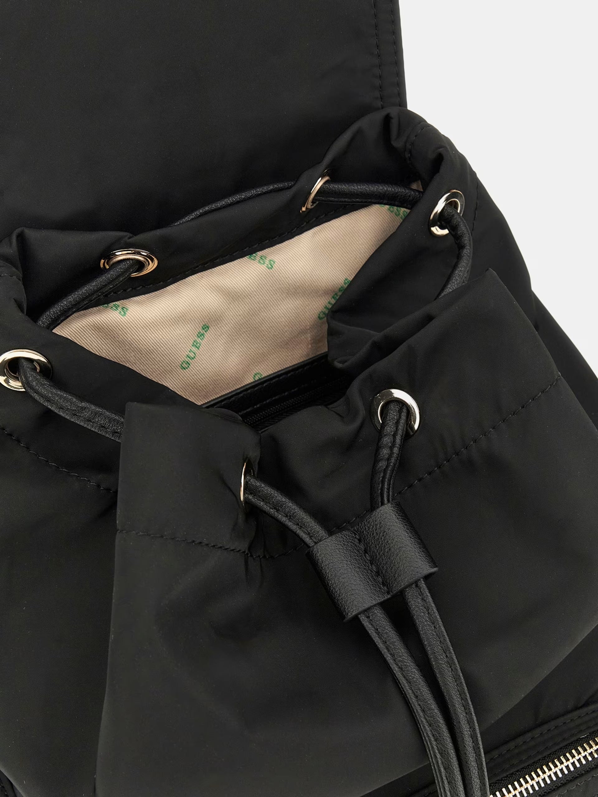 Zaino "Eco Gemma" Nero in Materiale Riciclato con Coulisse
