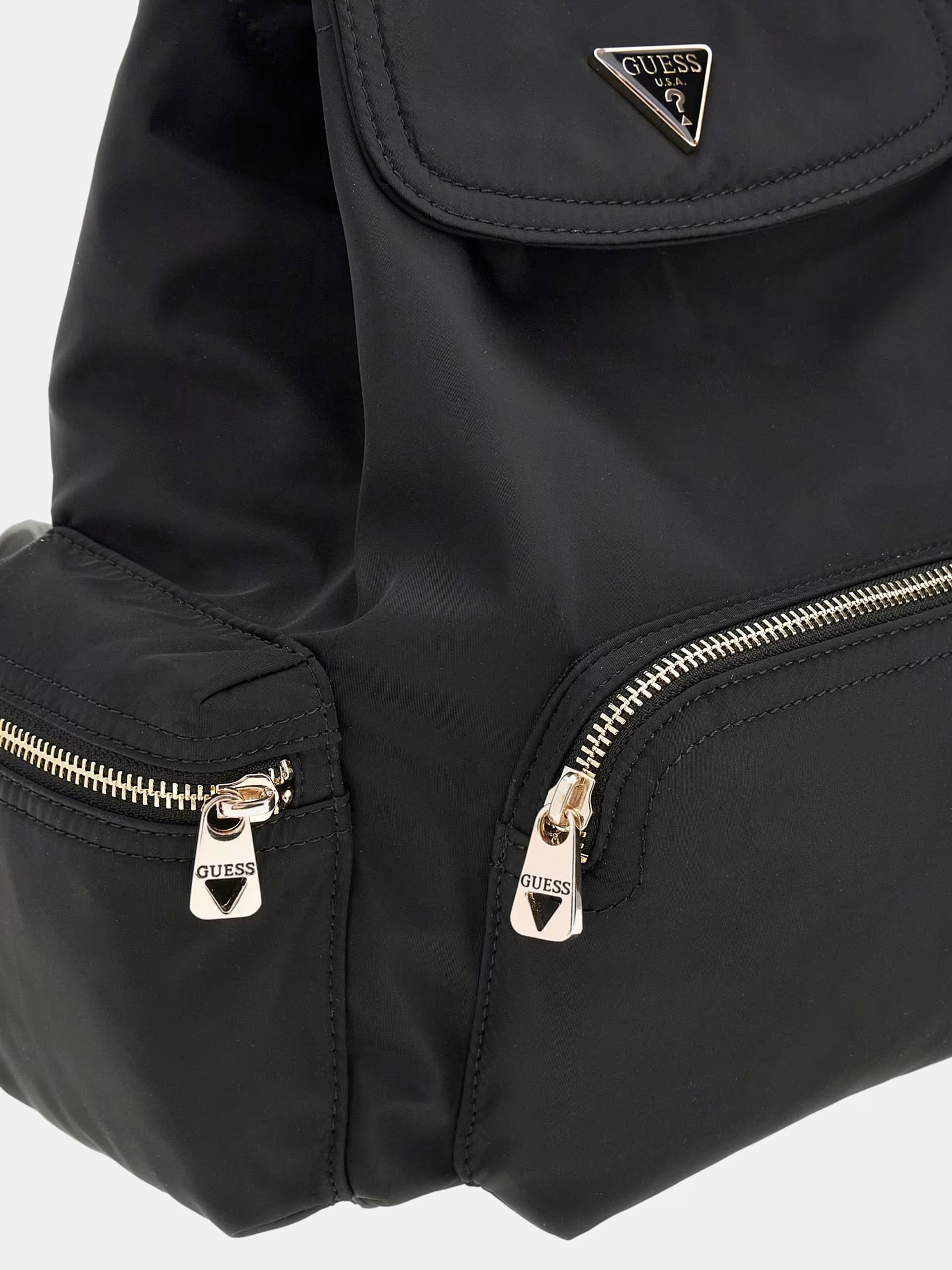 Zaino "Eco Gemma" Nero in Materiale Riciclato con Coulisse