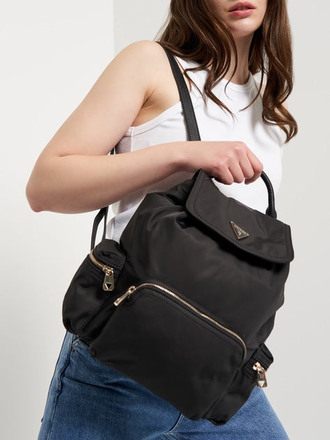 Zaino "Eco Gemma" Nero in Materiale Riciclato con Coulisse
