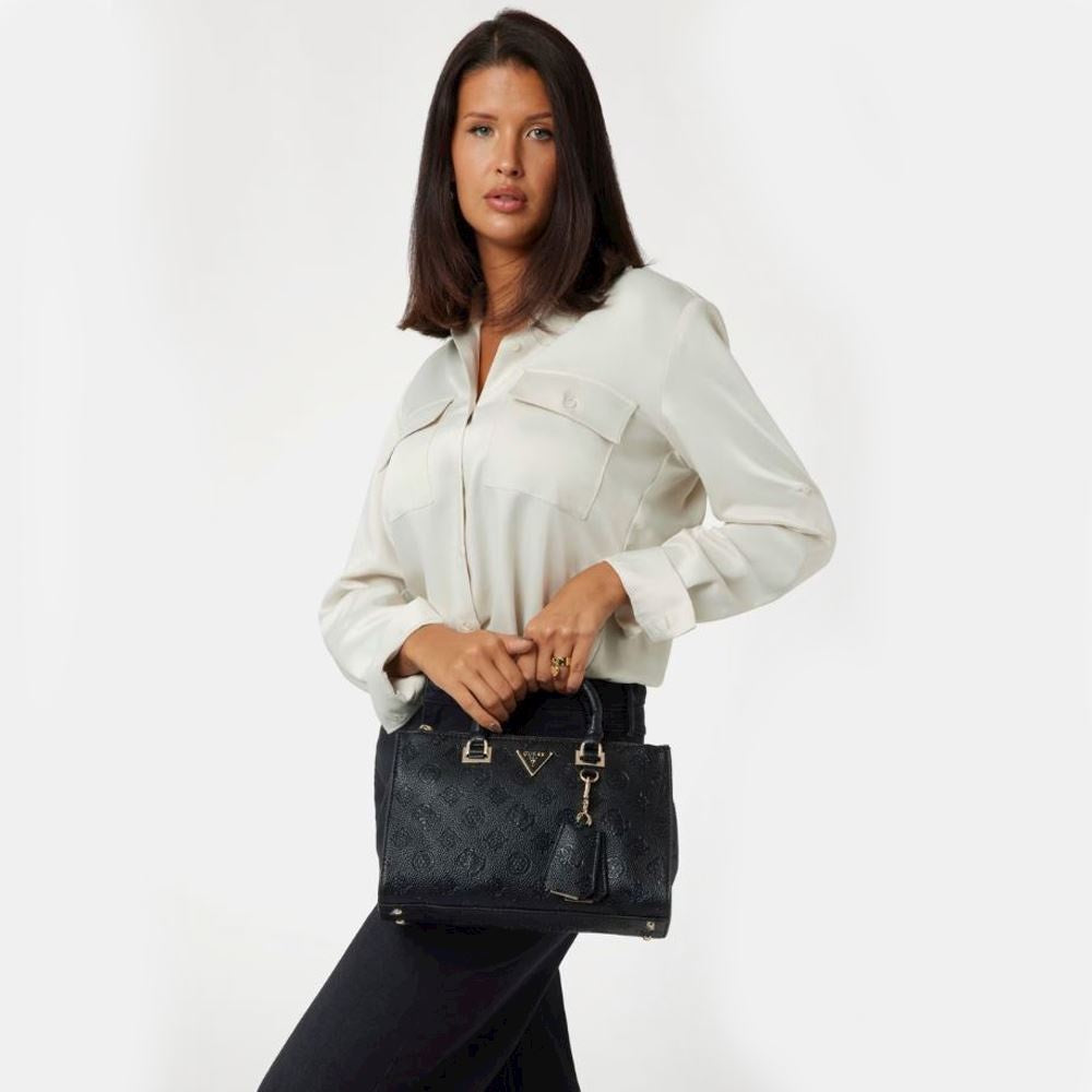 Borsa "Cresidia II Society Satchel" Nera con Logo Monogram 4G